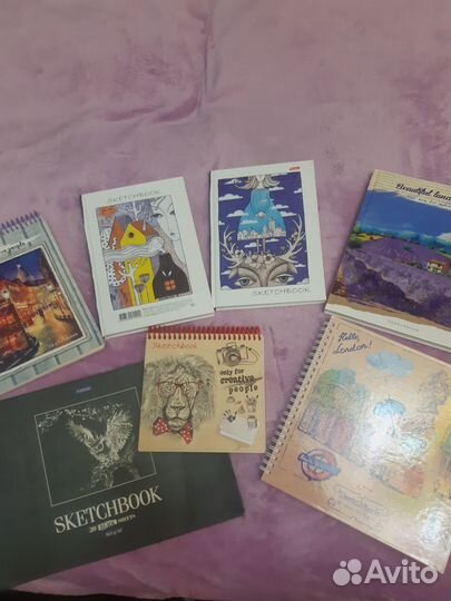 Скетчбуки, блокноты для зарисовок, рисунков