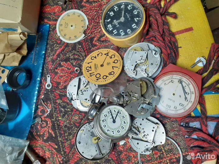Будильник СССР на запчасти