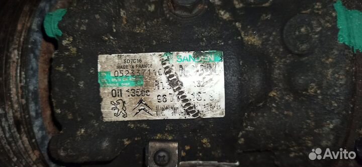 Компрессор кондиционера пежо партнер дизель 1.6