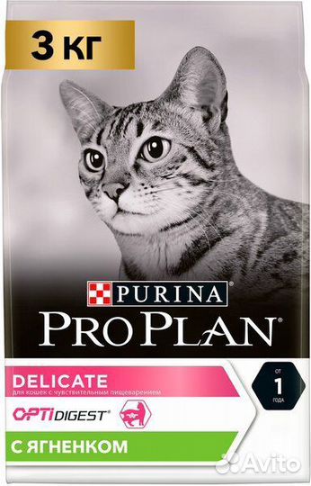 Проплан 3кг ягненок proplan ppro plan монж monge