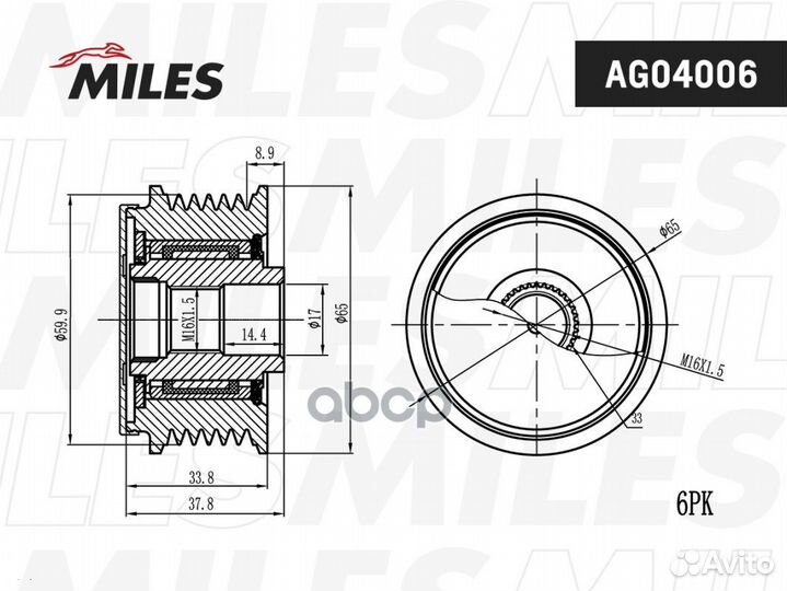 Муфта свободного хода hyundai ix35/sonata/KIA M