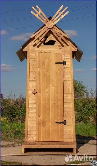 Дачный туалет деревянный TVP574