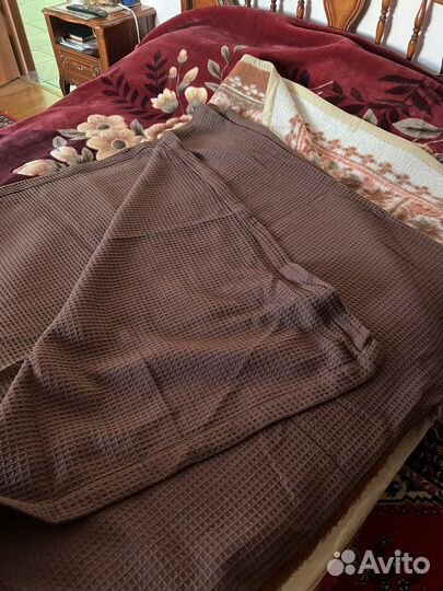 Плед и 2 накидки на кресла