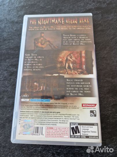 Silent Hill Origins psp ntsc