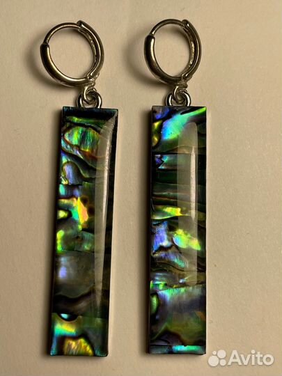 Серьги блестящие галиотис