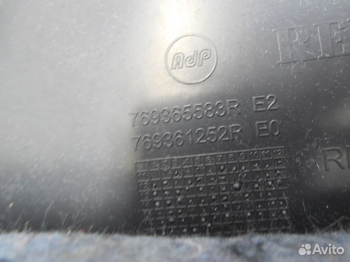 Обшивка багажника Duster 2012