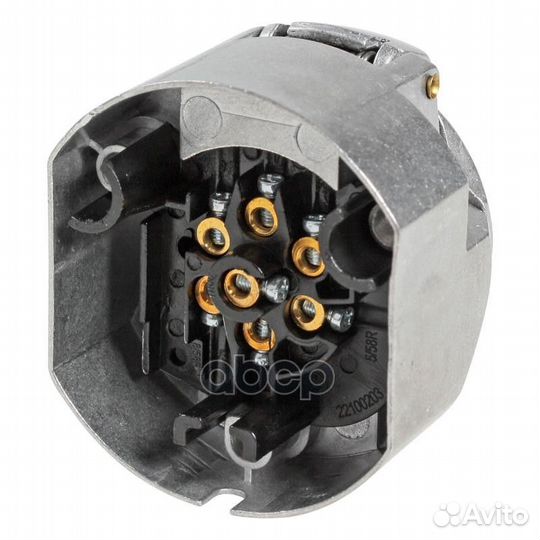 Розетка фаркопа 12В 7 контактов металл (ATE-05)