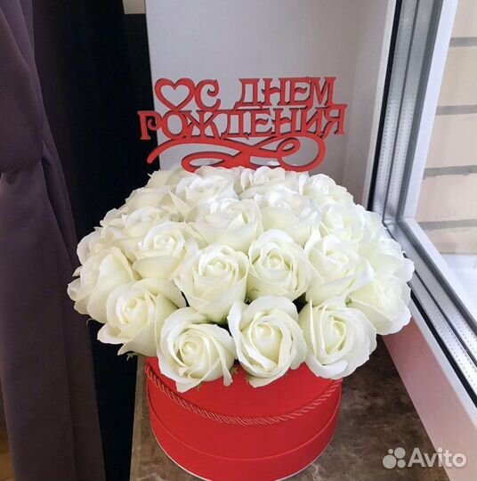 Букет из мыльных роз