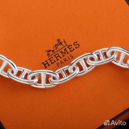 Браслет Hermes серебро