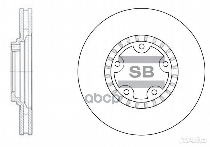 Диск тормозной SD1030 (58129-4A200, 51712-4F000