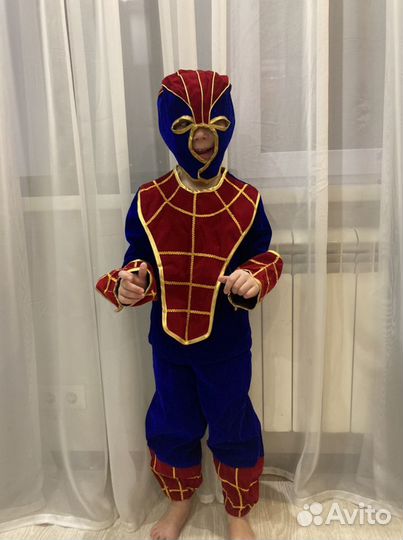 Новогодний костюм для мальчика супергерой, человек