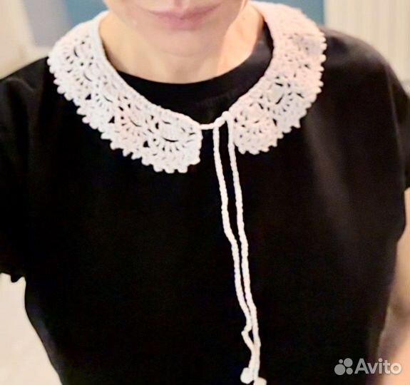 Кружевной воротник ручная работа