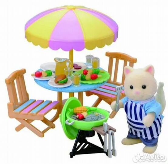 Sylvanian Families Барбекю, Кондитерская, Завтрак