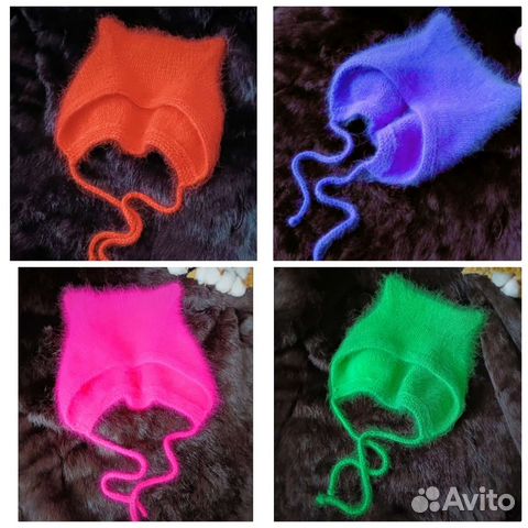 Шапка чепчик с ушками кошки