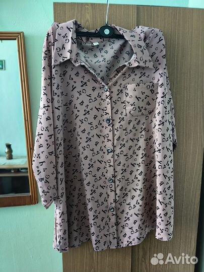 Рубашка большого размера 64р