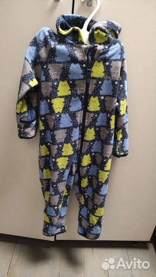 Флисовый комбинезон crockid р. 86