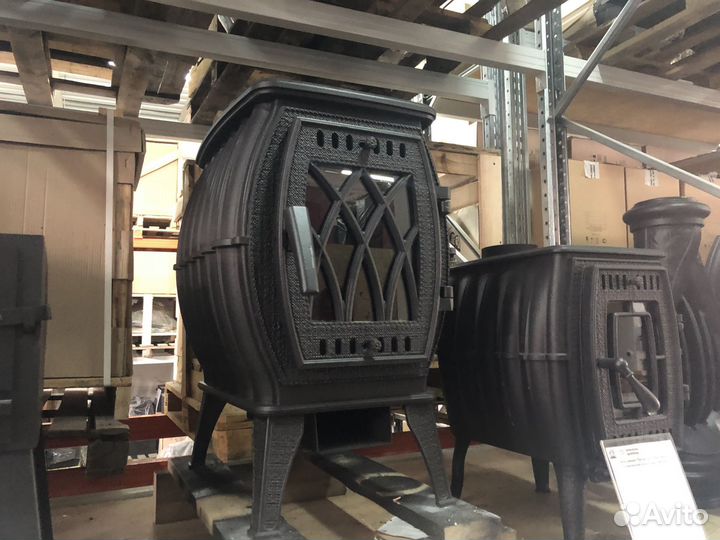 Печь-камин Прометалл отопительно-варочная