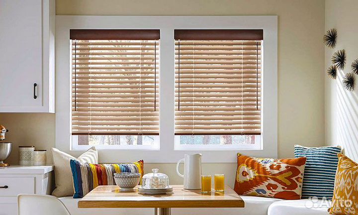 Жалюзи горизонтальные деревянные