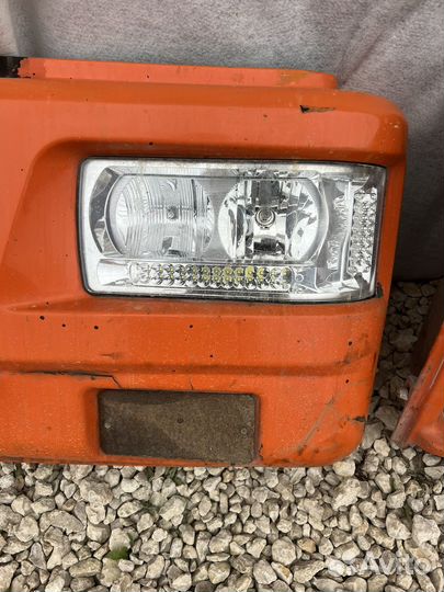 Бампер с фарами камаз евро рестайлинг