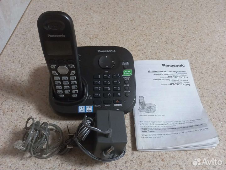 Стационарный телефон panasonic трубка