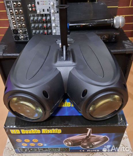 Светомузыка LED Double AirShip Rgbw Strob Mic Pro
