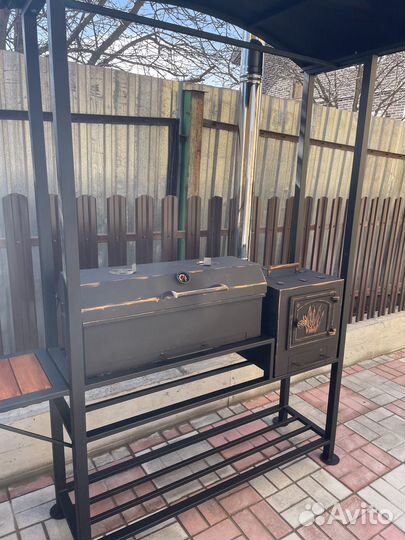 Мангал с крышей