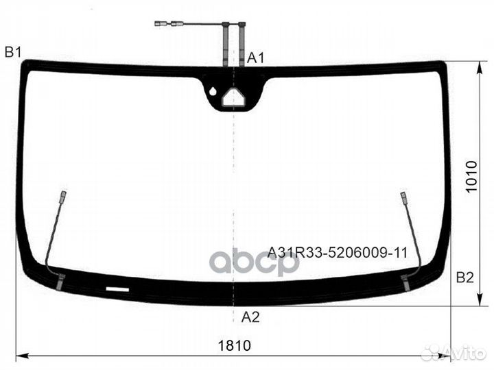 Стекло лобовое (Обогрев полный/ Камера/ Датчик