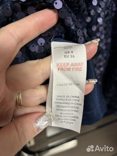 Платье с пайетками для девочки 140 146