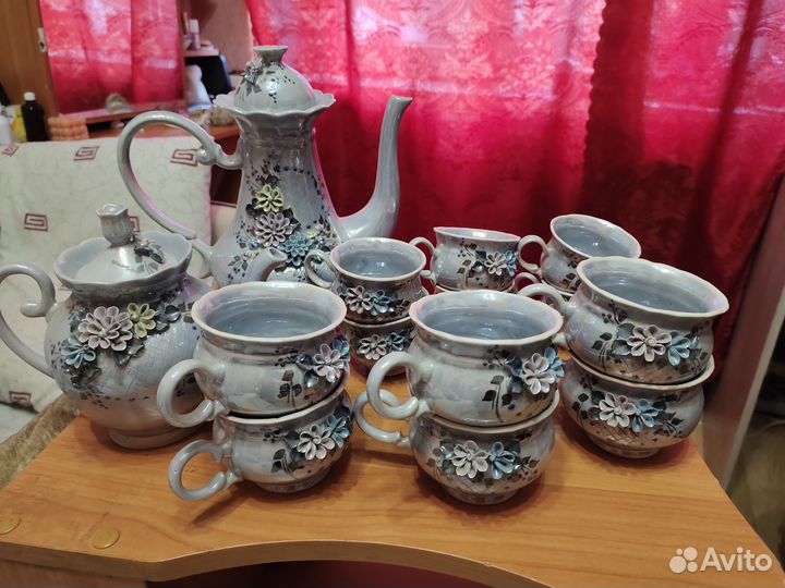 Сервиз с лепниной