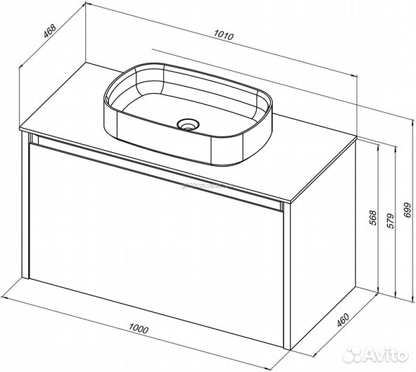 Allen Brau Fantasy 1.11004.PWM Тумба под раковину, папирус матовый