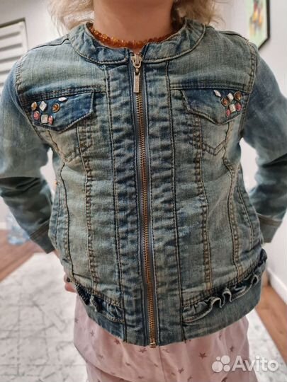 Джинсовая куртка для девочки
