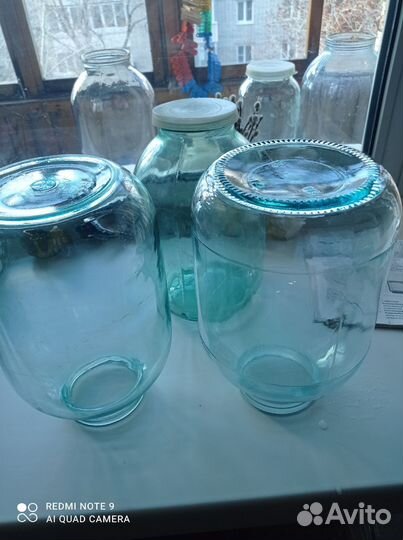 Банка 3л и бутыль 20л стеклянные по госту СССР