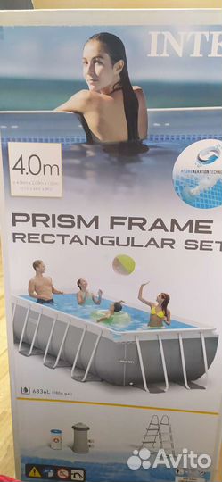 Каркасный прямоугольный бассейн intex
