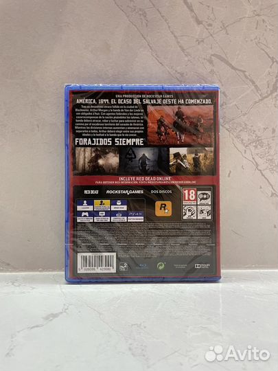 Диск Red Dead Redemption 2 игра PS4