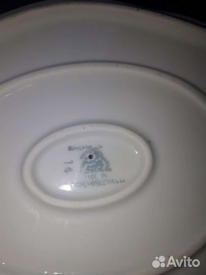 Винтаж соусник.чехословакия.богемия.мейсенский бук