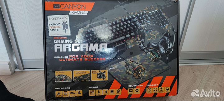 Мышь, клавиатура, наушники, коврик