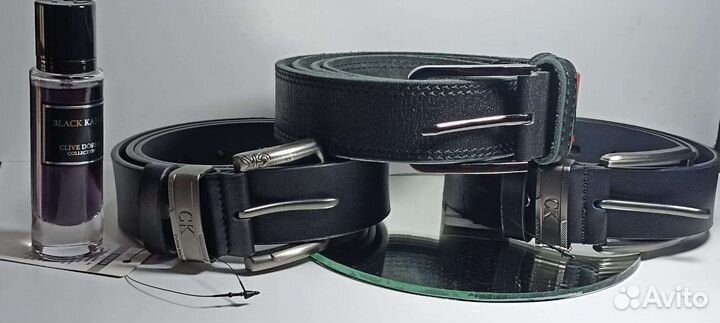 Мужской кожаный ремень