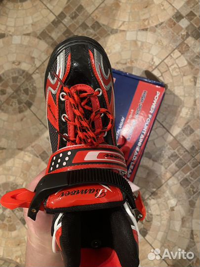 Коньки детские раздвижные размер 32-35