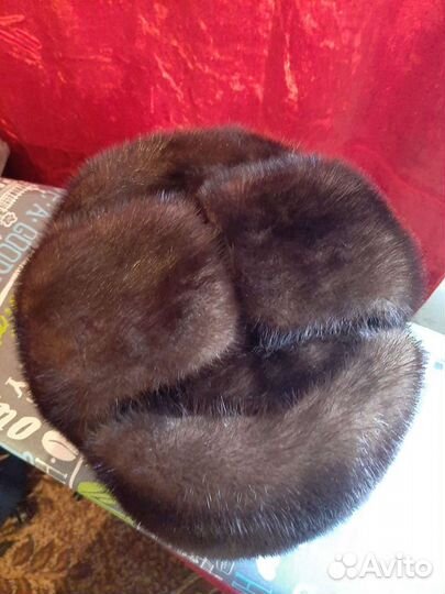 Норковая шапка мужская