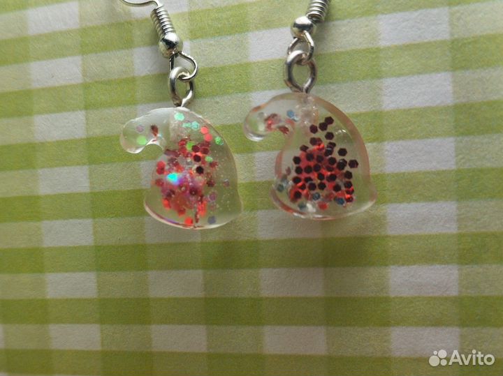 Серёжки из эпоксидной смолы