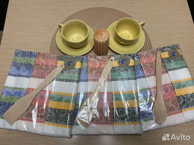 Набор кухонных полотенец изо льна