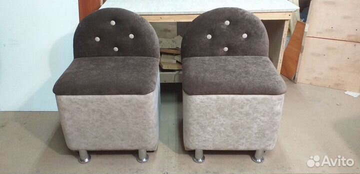 Пуфики со спинкой