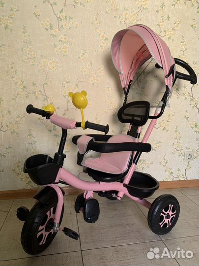 Трехколесный велосипед с родительской ручкой