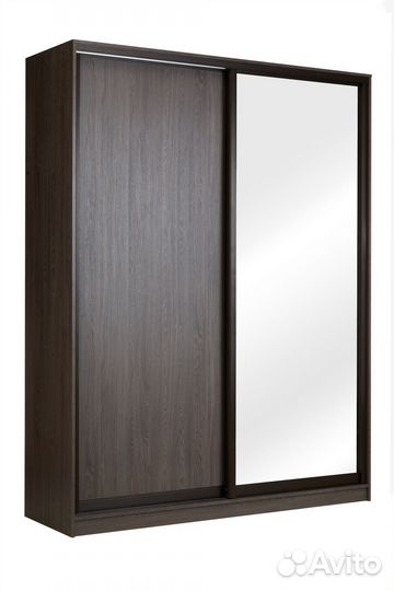 Шкаф-купе 160*58*240 2дв. ясень темный/ясень