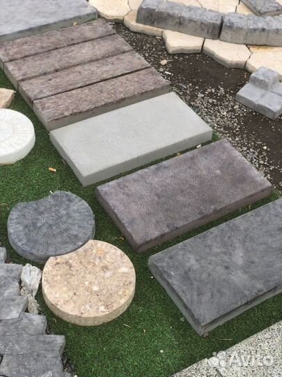 Пошаговая дорожка под мрамор