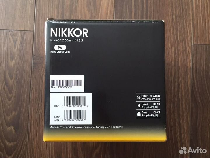 Nikon 50mm f/1.8 S Nikkor Z Новый-Гарантия