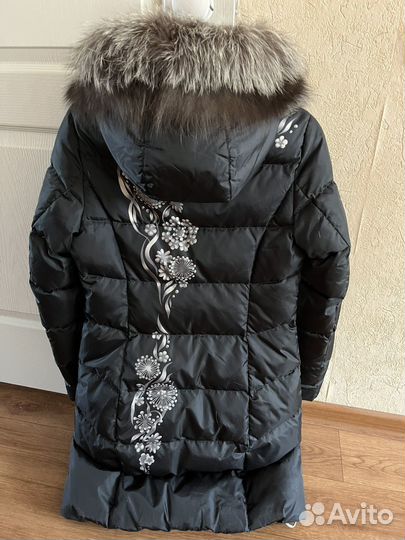 Пуховик натуральный мех
