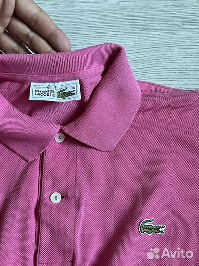 Поло lacoste розовое