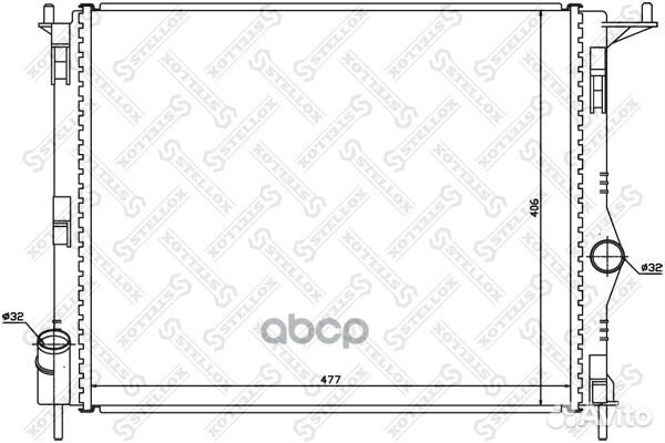 10-25473-SX радиатор системы охлаждения Dacia