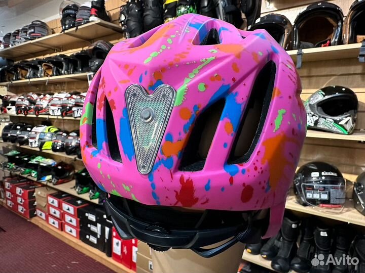 Кроссовый детский шлем защитный цветной